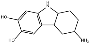 1H-Carbazole-6,7-diol, 3-amino-2,3,4,4a,9,9a-hexahydro- (9CI) Structure