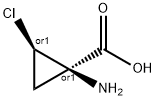 Cyclopropanecarboxylic acid, 1-amino-2-chloro-, cis- (9CI) Structure