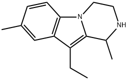 Pyrazino[1,2-a]indole, 10-ethyl-1,2,3,4-tetrahydro-1,8-dimethyl- (9CI) Structure