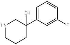 3-(3-FLUOROPHENYL)-3-PIPERIDINOL Structure
