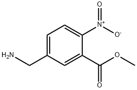 Benzoic acid, 5-(aminomethyl)-2-nitro-, methyl ester (9CI) Structure