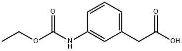 (3-Ethoxycarbonylaminophenyl)acetic acid Structure