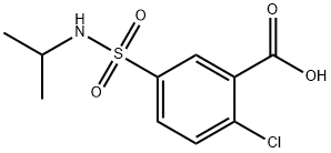 2-CHLORO-5-[(ISOPROPYLAMINO)SULFONYL]BENZOIC ACID Structure