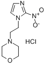 Morpholine, 4-(2-(2-nitro-1H-imidazol-1-yl)ethyl)-, monohydrochloride 구조식 이미지