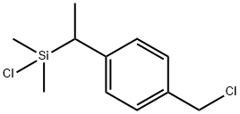 chloro[1-[4-(chloromethyl)phenyl]ethyl]dimethylsilane Structure