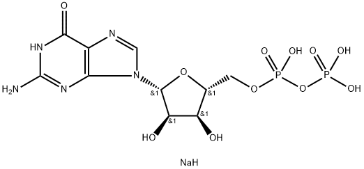 Guanosine-5'-diphosphate disodium salt 구조식 이미지