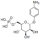 4-aminophenyl 6-phospho-alpha-mannopyranoside Structure