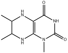 2,4(1H,3H)-Pteridinedione, 5,6,7,8-tetrahydro-1,6,7-trimethyl- (9CI) Structure