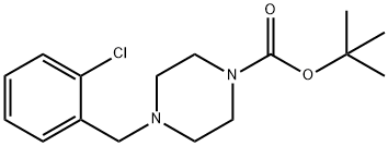 TERT-BUTYL4-(2-클로로벤질)피페라진-1-카복실레이트 구조식 이미지