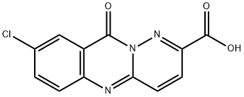 10H-Pyridazino[6,1-b]quinazoline-2-carboxylic acid, 8-chloro-10-oxo- Structure
