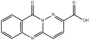 10H-피리다지노[6,1-b]퀴나졸린-2-카르복실산,10-옥소- 구조식 이미지