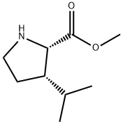 L-프롤린,3-(1-메틸에틸)-,메틸에스테르,(3S)-(9CI) 구조식 이미지