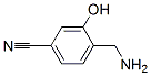 Benzonitrile, 4-(aminomethyl)-3-hydroxy- (9CI) Structure