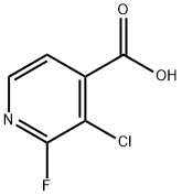 3-Chloro-2-fluoroisonicotinic acid Structure