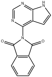 2-(7H-PYRROLO[2,3-D]PYRIMIDIN-4-YL)ISOINDOLINE-1,3-DIONE Structure