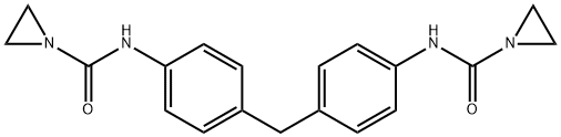 N,N'-(메틸렌디-p-페닐렌)비스(아지리딘-1-카르복사미드) 구조식 이미지