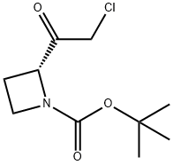 (R)-tert-Butyl 2-(2-chloroacetyl)-azetidine-1-carboxylate 구조식 이미지