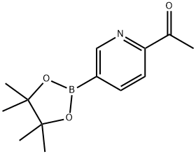 1-(5-(4,4,5,5-tetramethyl-1,3,2-dioxaborolan-2-yl)pyridin-2-yl)ethanone 구조식 이미지