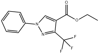 1-Phenyl-5-trifluoromethyl-1H-pyrazole-4-carboxylic acid ethyl ester 구조식 이미지
