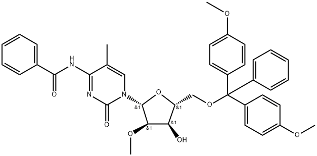 N4-BENZOYL-5'-O-(DIMETHOXYTRITYL)-5-METHYL-2'-O-METHYLCYTIDINE Structure