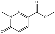 3-Pyridazinecarboxylic acid, 1,6-dihydro-1-Methyl-6-oxo-, Methyl ester Structure