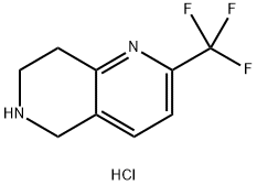 2-(trifluoroMethyl)-5,6,7,8-tetrahydro-1,6-naphthyridine hydrochloride Structure