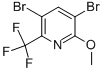 3,5-Dibromo-2-methoxy-6-trifluoromethyl-pyridine Structure