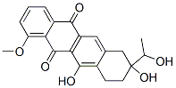 5,12-Naphthacenedione, 7,8,9,10-tetrahydro-8,11-dihydroxy-8-(1-hydroxyethyl)-1-methoxy- 구조식 이미지