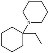 1-(1-에틸사이클로헥실)피페리딘 구조식 이미지