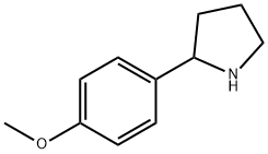 2-(4-METHOXY-PHENYL)-PYRROLIDINE 구조식 이미지