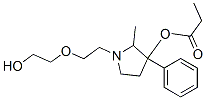 1-[2-(2-Hydroxyethoxy)ethyl]-2-methyl-3-phenylpyrrolidin-3-ol 3-propionate 구조식 이미지