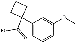 1-(3-methoxyphenyl)cyclobutanecarboxylic acid Structure