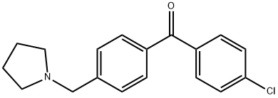 4-CHLORO-4'-PYRROLIDINOMETHYL BENZOPHENONE Structure