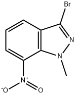 1H-INDAZOLE, 3-BROMO-1-METHYL-7-NITRO- Structure