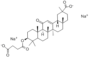 Carbenoxolone disodium 구조식 이미지