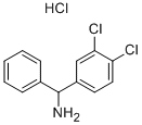 C-(3,4-DICHLORO-PHENYL)-C-PHENYL-METHYLAMINE HYDROCHLORIDE Structure