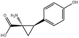 시클로프로판카르복실산,1-아미노-2-(4-히드록시페닐)-,시스-(9CI) 구조식 이미지