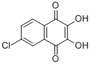 6-chloro-2,3-dihydroxy-1,4-naphthoquinone Structure