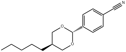 TRANS-4-(5-PENTYL-1,3-DIOXAN-2-YL)BENZONITRILE 구조식 이미지