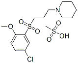 1-[3-(5-chloro-2-methoxy-phenyl)sulfonylpropyl]piperidine, methanesulf onic acid Structure