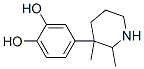 1,2-Benzenediol, 4-(2,3-dimethyl-3-piperidinyl)- (9CI) 구조식 이미지