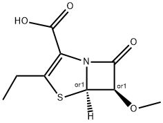 4-Thia-1-azabicyclo[3.2.0]hept-2-ene-2-carboxylicacid,3-ethyl-6-methoxy-7-oxo-,trans-(9CI) Structure