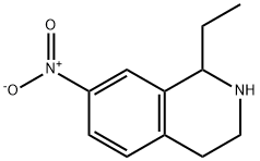 Isoquinoline, 1-ethyl-1,2,3,4-tetrahydro-7-nitro- (9CI) Structure