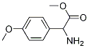 Benzeneacetic acid, a-aMino-4-Methoxy-, Methyl ester Structure