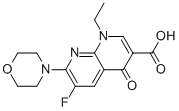 1-ETHYL-6-FLUORO-7-MORPHOLIN-4-YL-4-OXO-1,4-DIHYDRO-[1,8]NAPHTHYRIDINE-3-CARBOXYLIC ACID 구조식 이미지