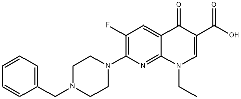 7-(4-ACETYL-PIPERAZIN-1-YL)-1-ETHYL-6-FLUORO-4-OXO-1,4-DIHYDRO-[1,8]NAPHTHYRIDINE-3-CARBOXYLIC ACID Structure