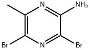2-AMINO-3,5-DIBROMO-6-METHYLPYRAZINE 구조식 이미지