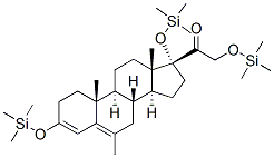 6-Methyl-3,17,21-tris[(trimethylsilyl)oxy]pregna-3,5-dien-20-one Structure