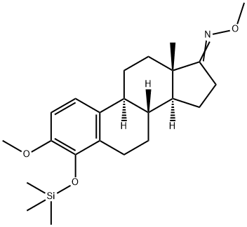 3-Methoxy-4-[(trimethylsilyl)oxy]estra-1,3,5(10)-trien-17-one O-methyl oxime Structure