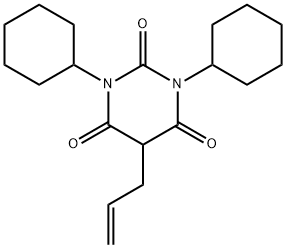 5-Allyl-1,3-dicyclohexyl-2,4,6(1H,3H,5H)-pyrimidinetrione Structure
